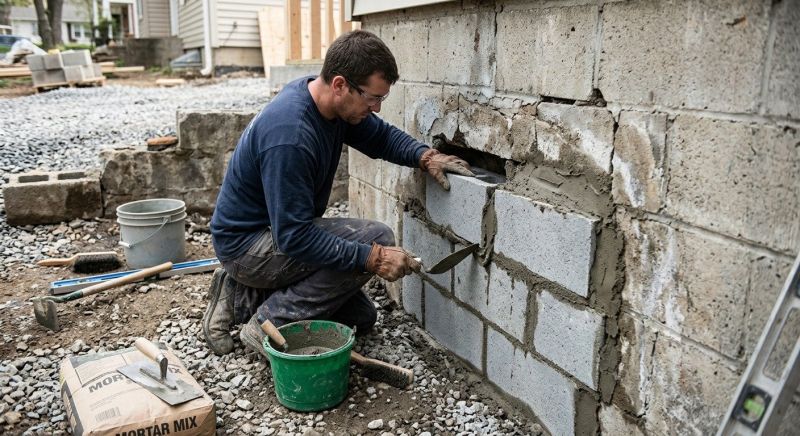 Block Wall Repair in Sumner County, TN
