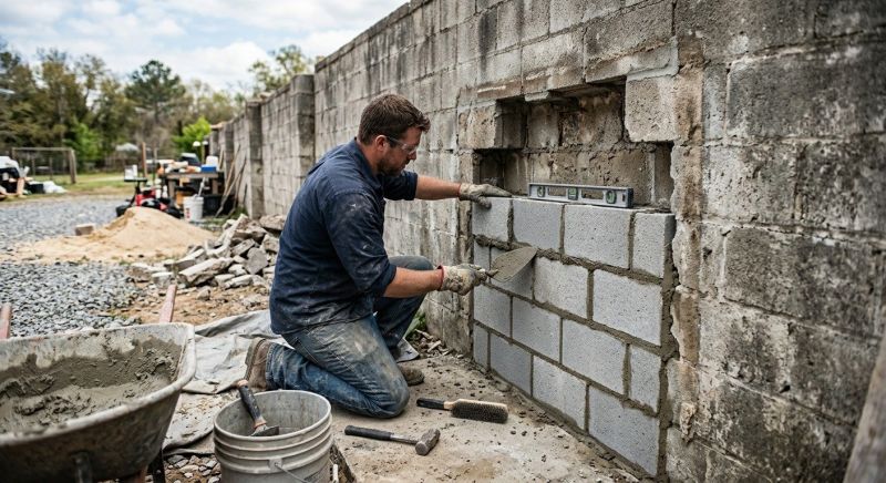Block Wall Repair in Wilson County, TN