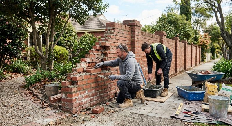 Brick Fence Repair in Gallatin, TN