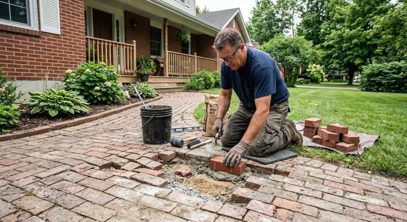 Brick Flatwork Repair in Hendersonville, TN