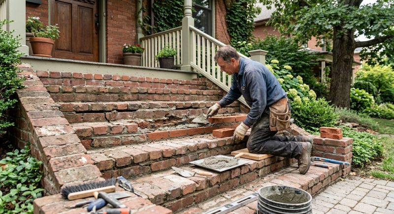 Brick Stairs Repair in Castalian Springs, TN