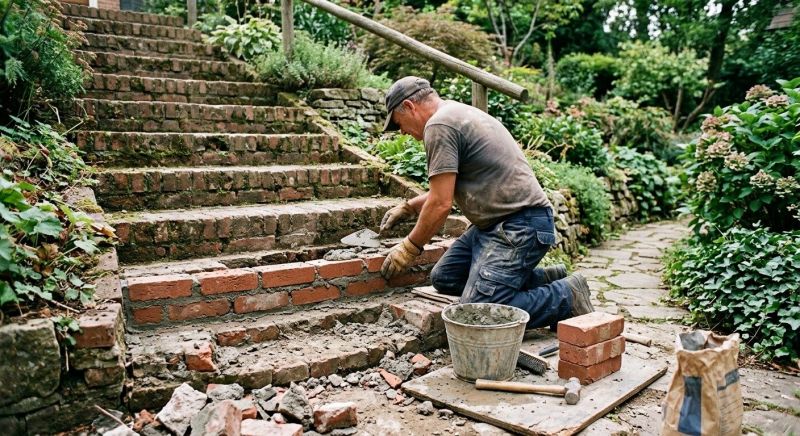 Brick Stairs Repair in Castalian Springs, TN
