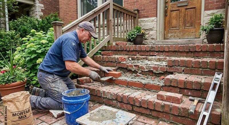 Brick Steps Repair in Gallatin, TN
