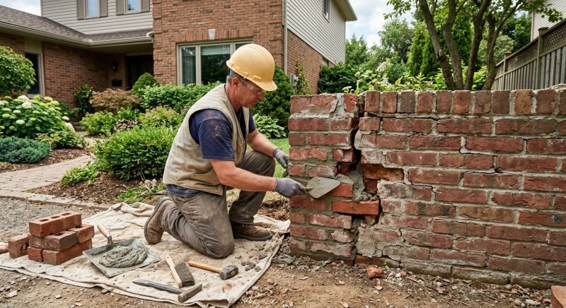 Brick Wall Repair in Westmoreland, TN