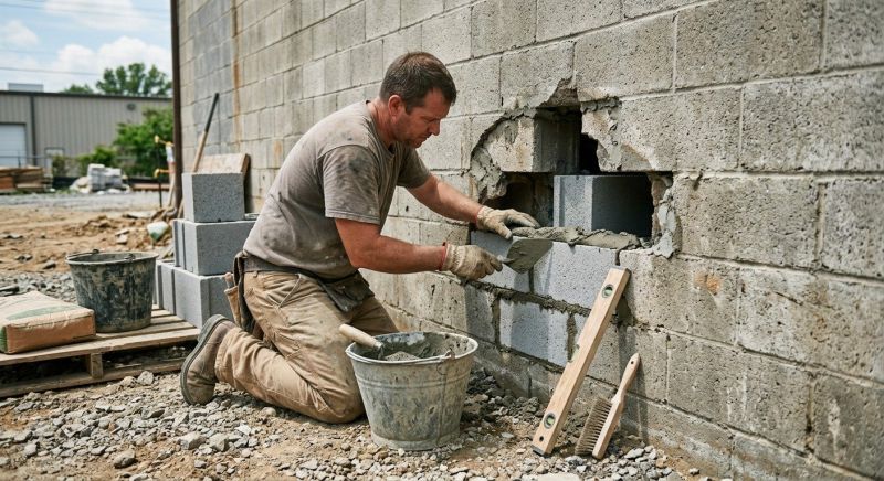 Concrete Block Repair in Greenbrier, TN