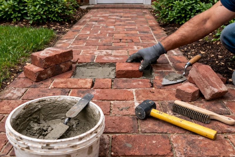 Entryway Brick Repair in Gallatin, TN