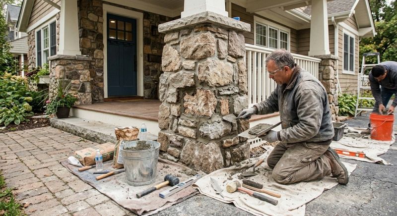 Stone Column Repair in Gallatin, TN