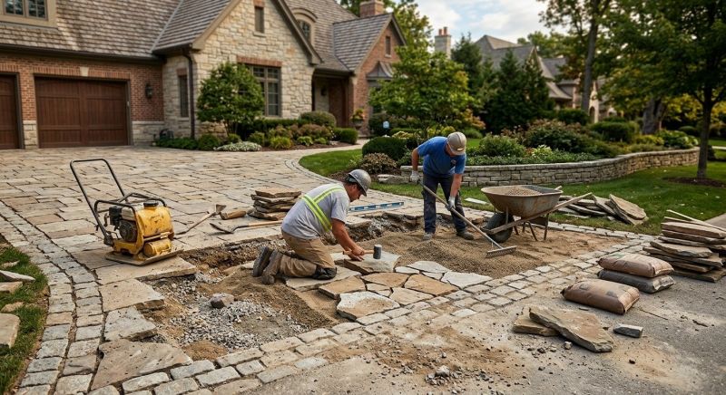 Stone Walkway Repair in Gallatin, TN