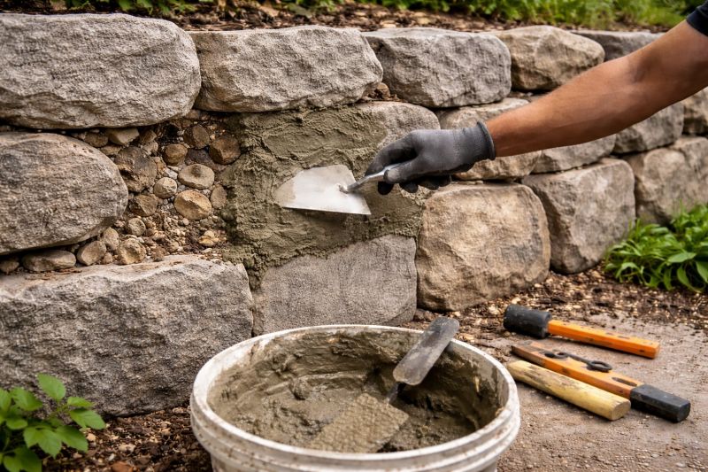 Stone Wall Repair in Bethpage, TN