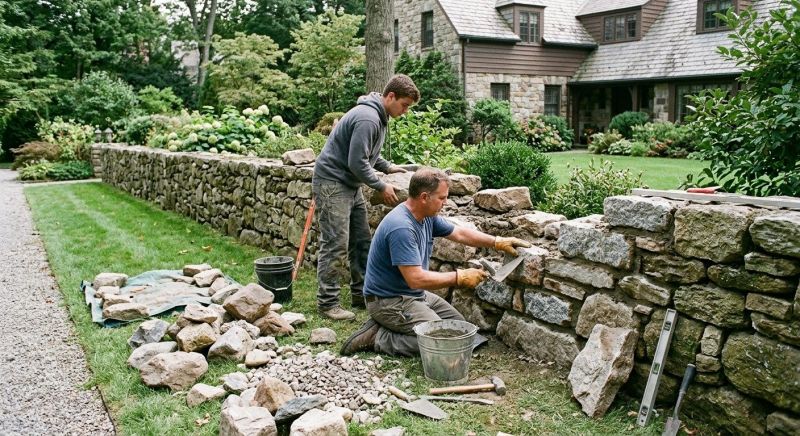 Stone Wall Repair in Sumner County, TN