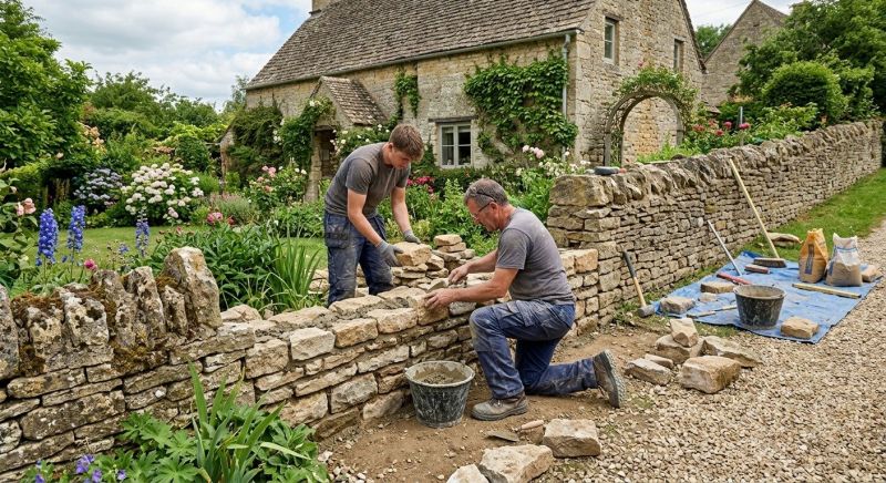Stone Wall Repair in Whites Creek, TN